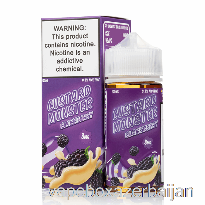 Vape Baku Blackberry - Custard Monster - 100mL 0mg